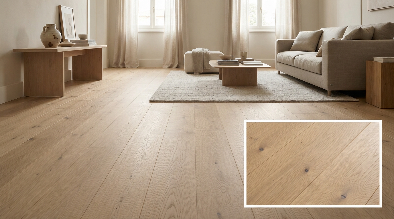 Rovere Terra posato in studio caldo